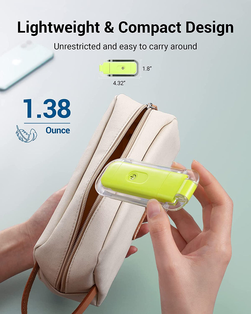 Amber Book Light for Reading, USB Rechargeable, 3 Brightness Levels, Blue Light Blocking, Kids & Adults (Green)